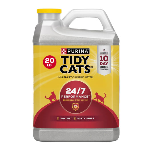 Purina  24/7 Performance Clumping Cat Litter, Clean Linen Scent, 20 Lb Jug