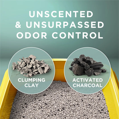 Purina  Free and Clean Clumping Cat Litter, Unscented, 35 Lb Pail