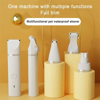 PawTrim Pro™ 4-in-1 Electric Pet Grooming Kit – Precision Clipping for a Flawless Fur Finish